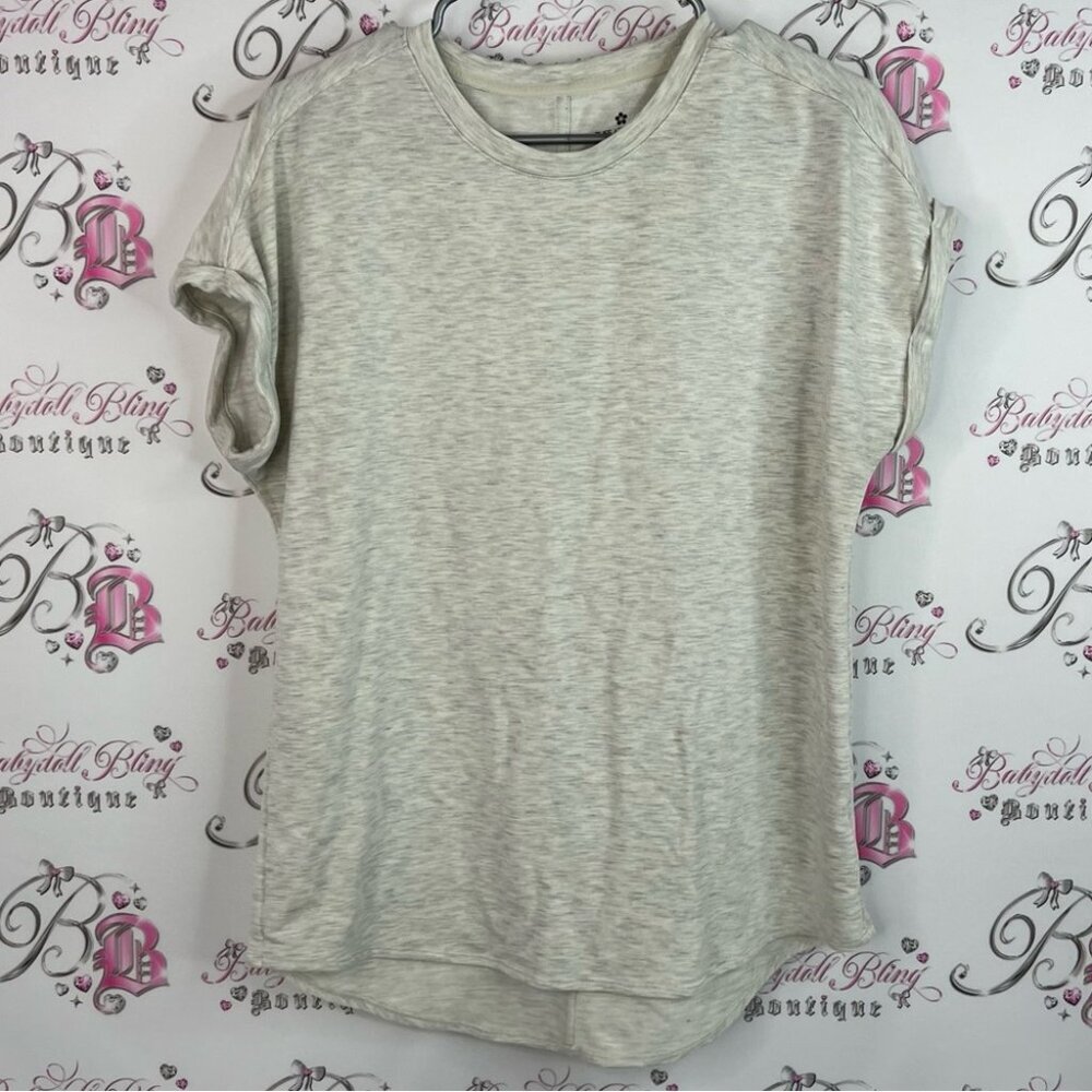 Tuff Athletics tshirt tee heathered stretch Light Gray Short Sleeve Tee